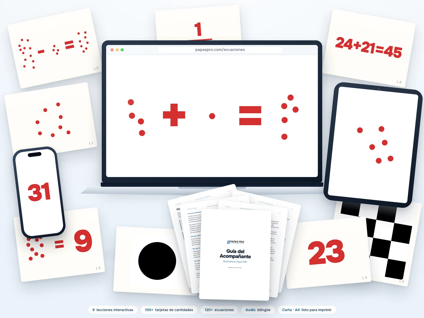 Matemáticas Papás PRO — Paquete Completo